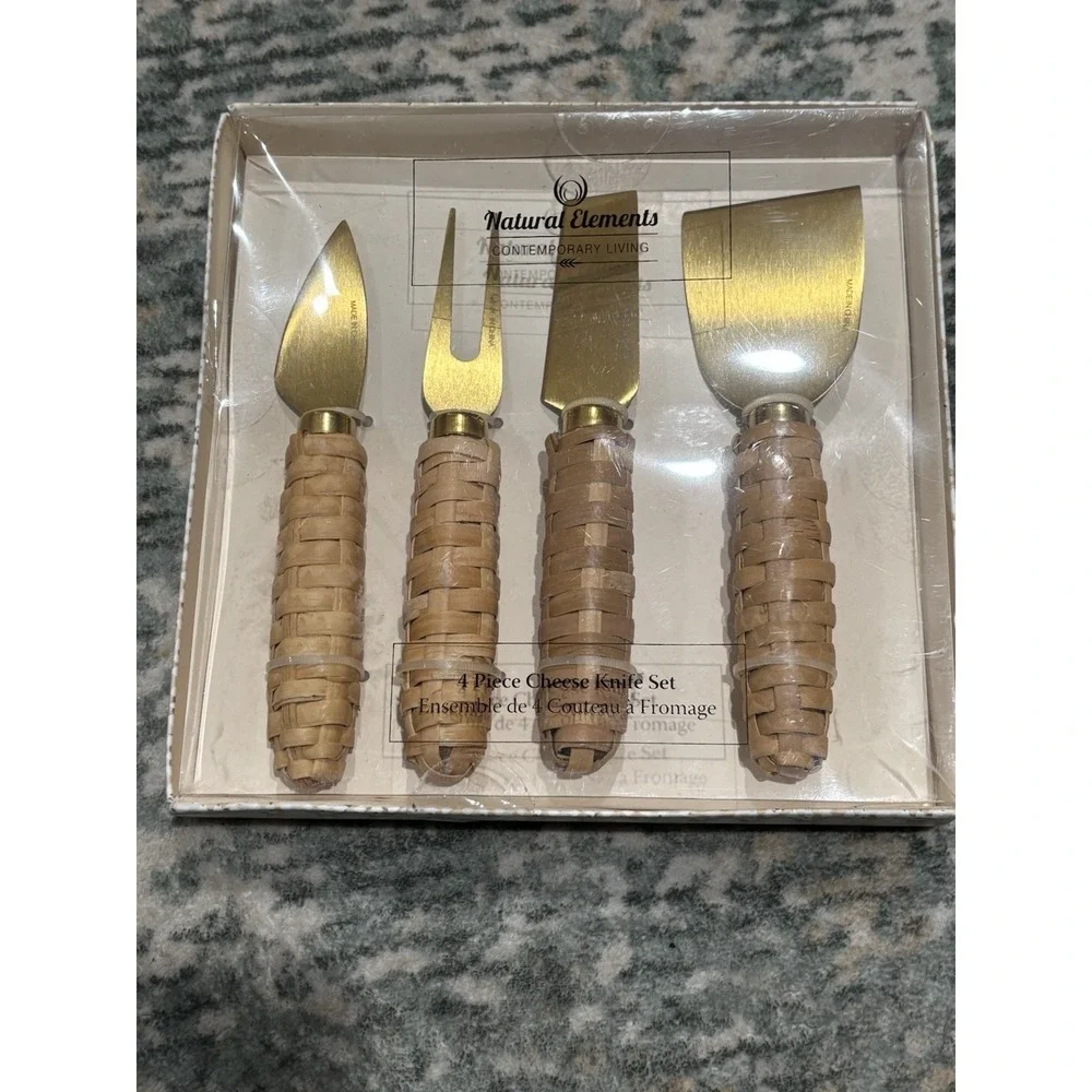 New Cheese Knife Set Natural Elements